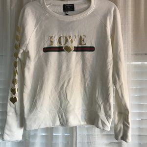 Bird & Vine White “Love” sweater